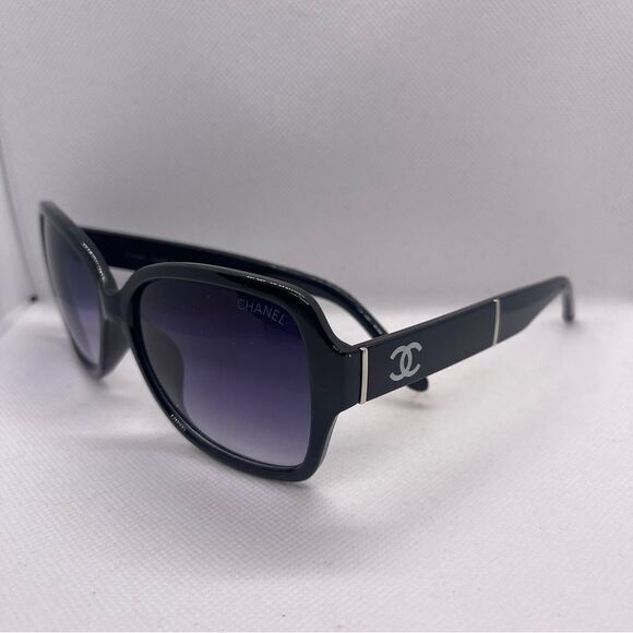 Chanel Women’s Oversized Polarized Square CC Monogram Sunglasses - Picture 11 of 13